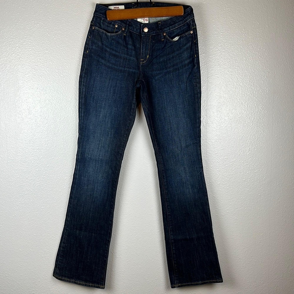 Banana Republic Jeans 5 Pocket Urban Boot Cut Stretch Dark Wash Size 04